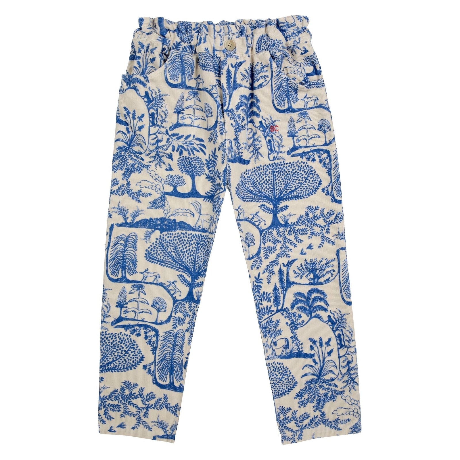 Wonderland All Over Micro Corduroy Paperbag Pants