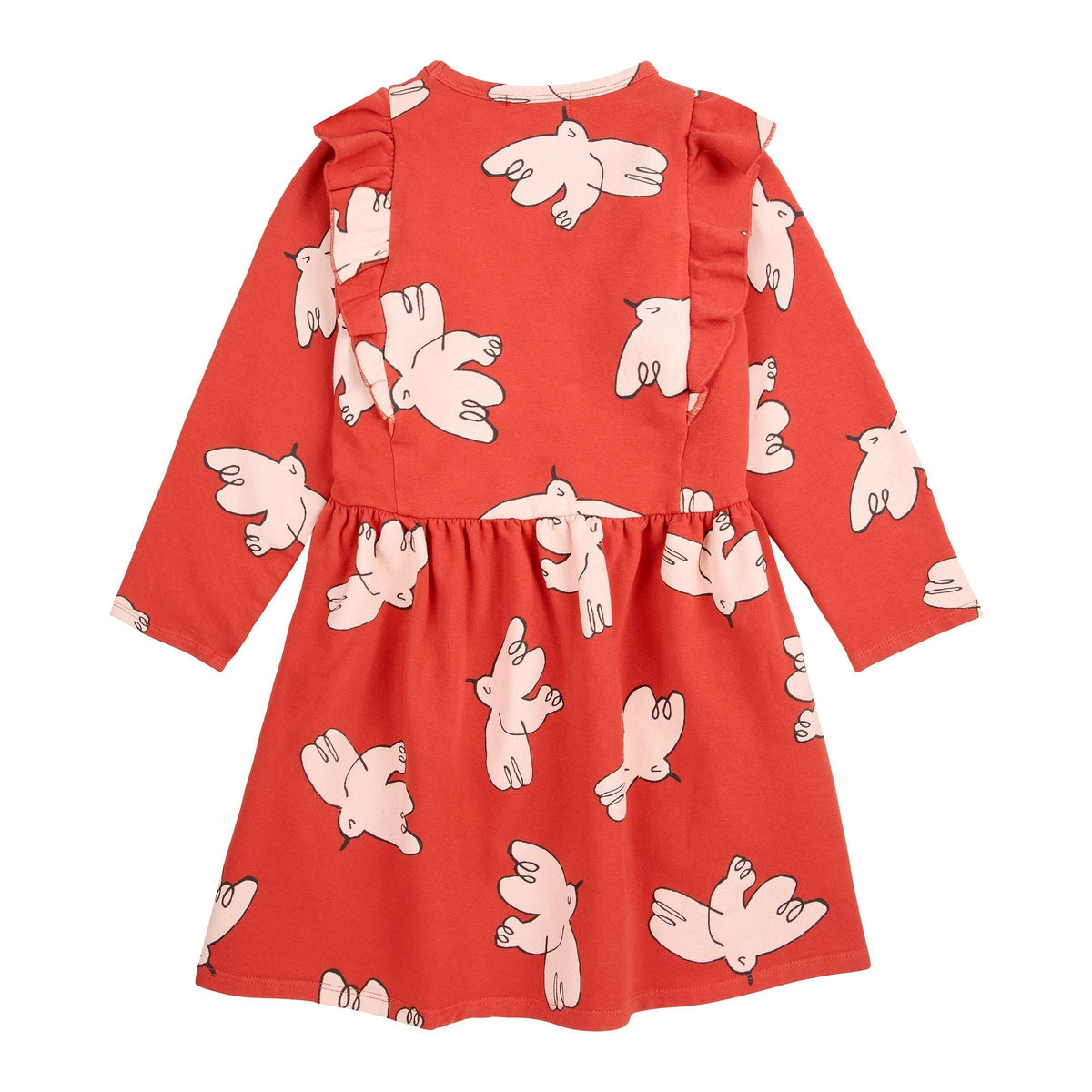 Freedom Bird All Over Ruffle Dress