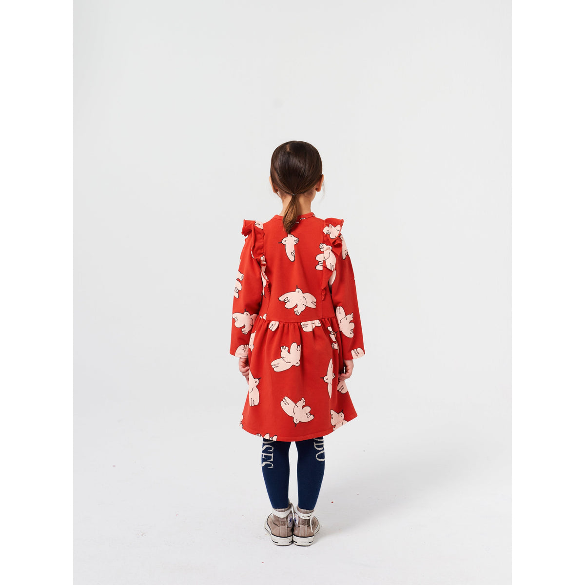 Freedom Bird All Over Ruffle Dress