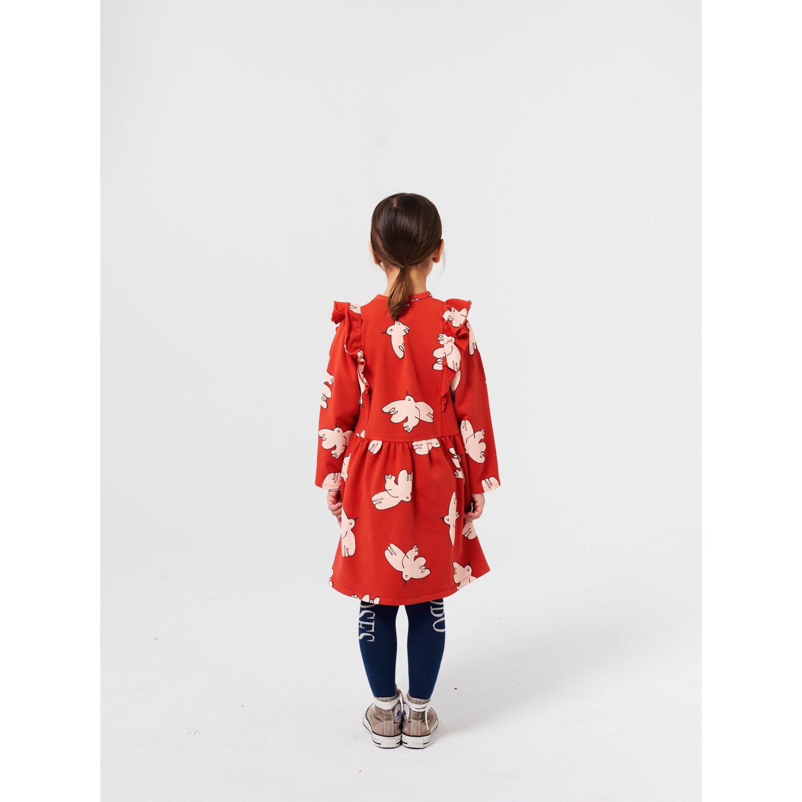 Freedom Bird All Over Ruffle Dress