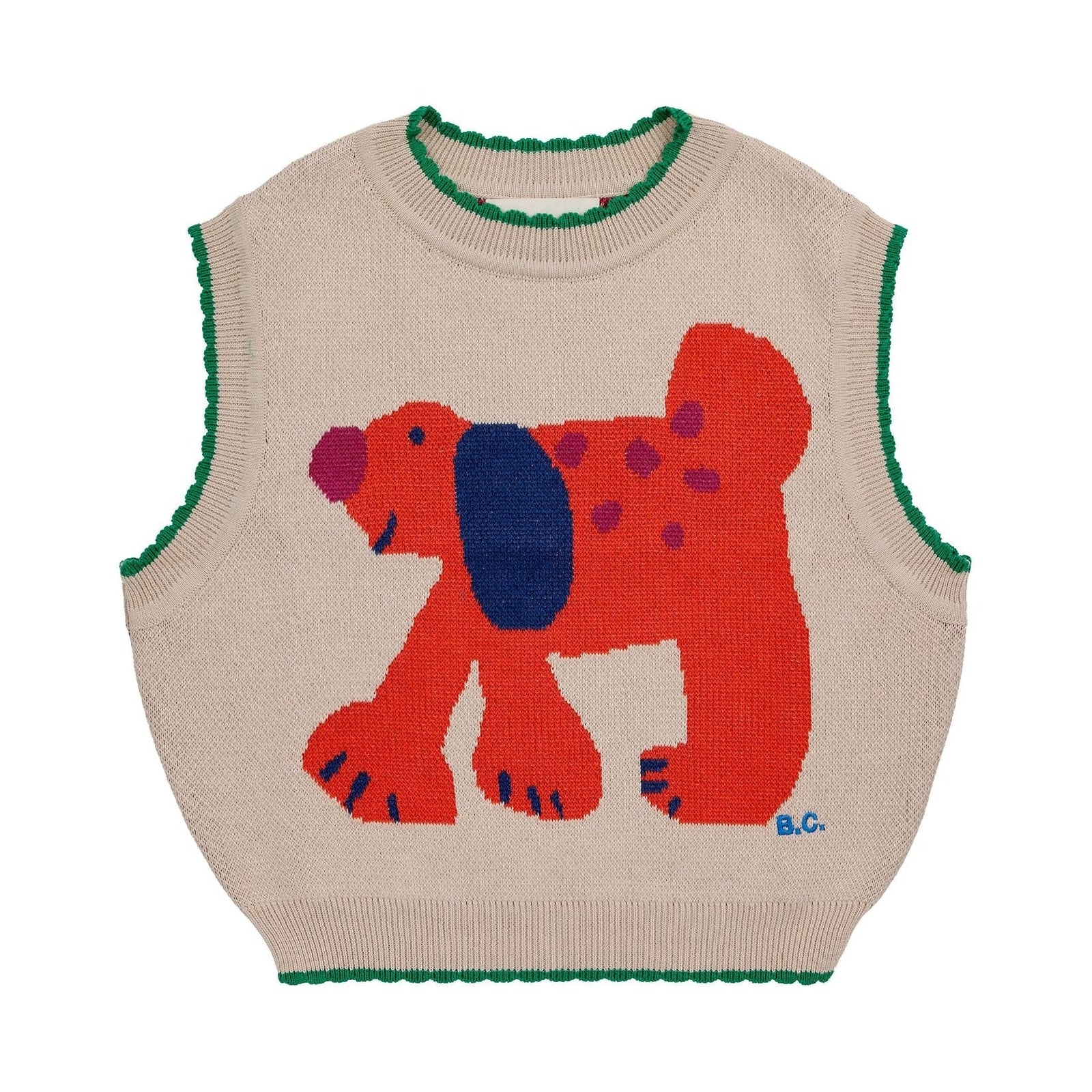 Fairy Dog Jacquard Knitted Vest