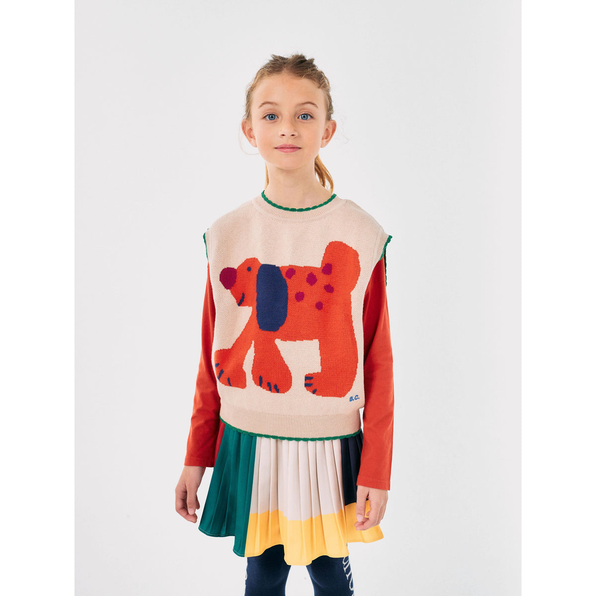 Fairy Dog Jacquard Knitted Vest
