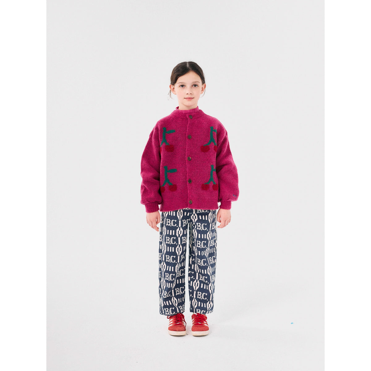 Bobo Cherry Intarsia Cardigan