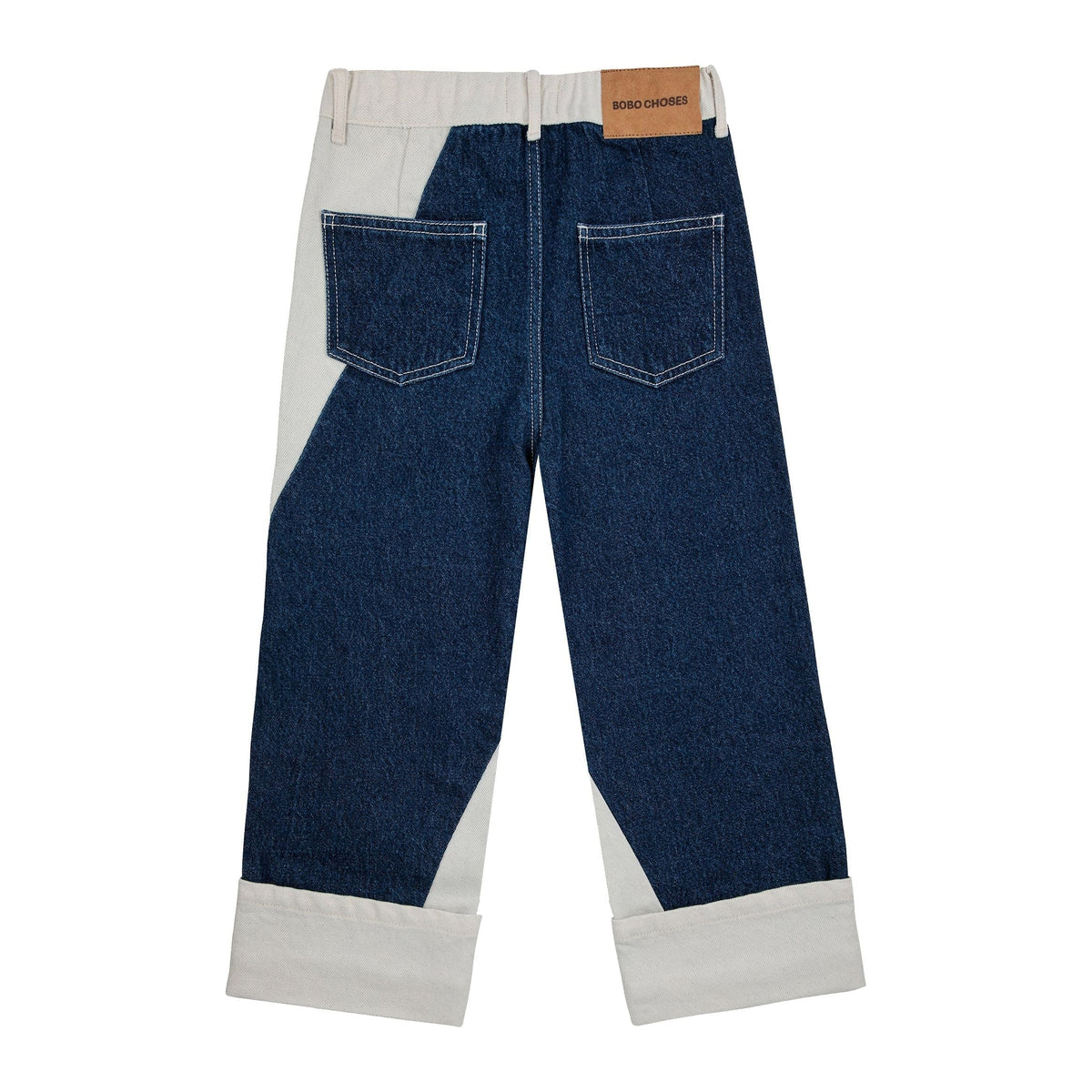 Bc Contrast Color Straight Denim Pants