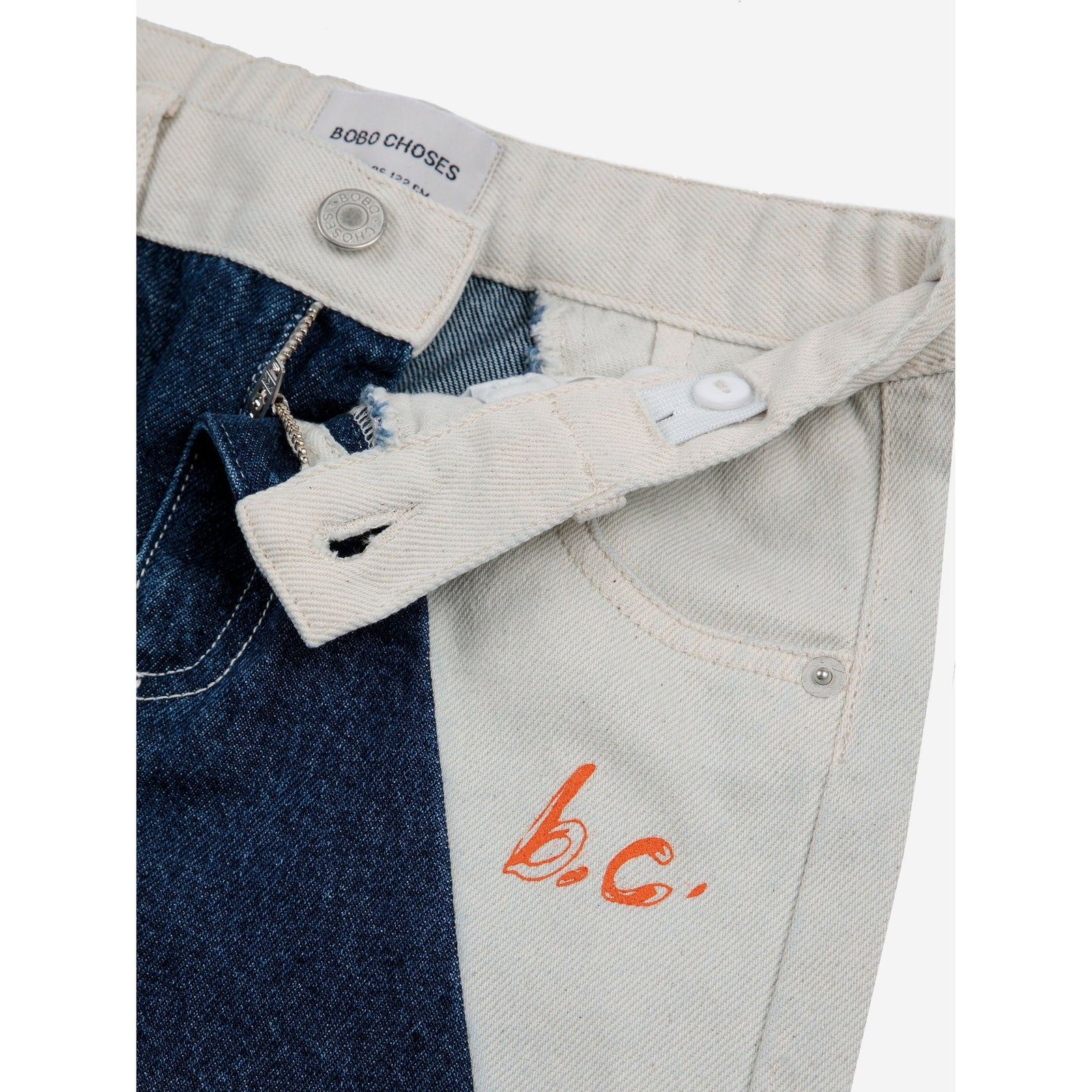 Bc Contrast Color Straight Denim Pants