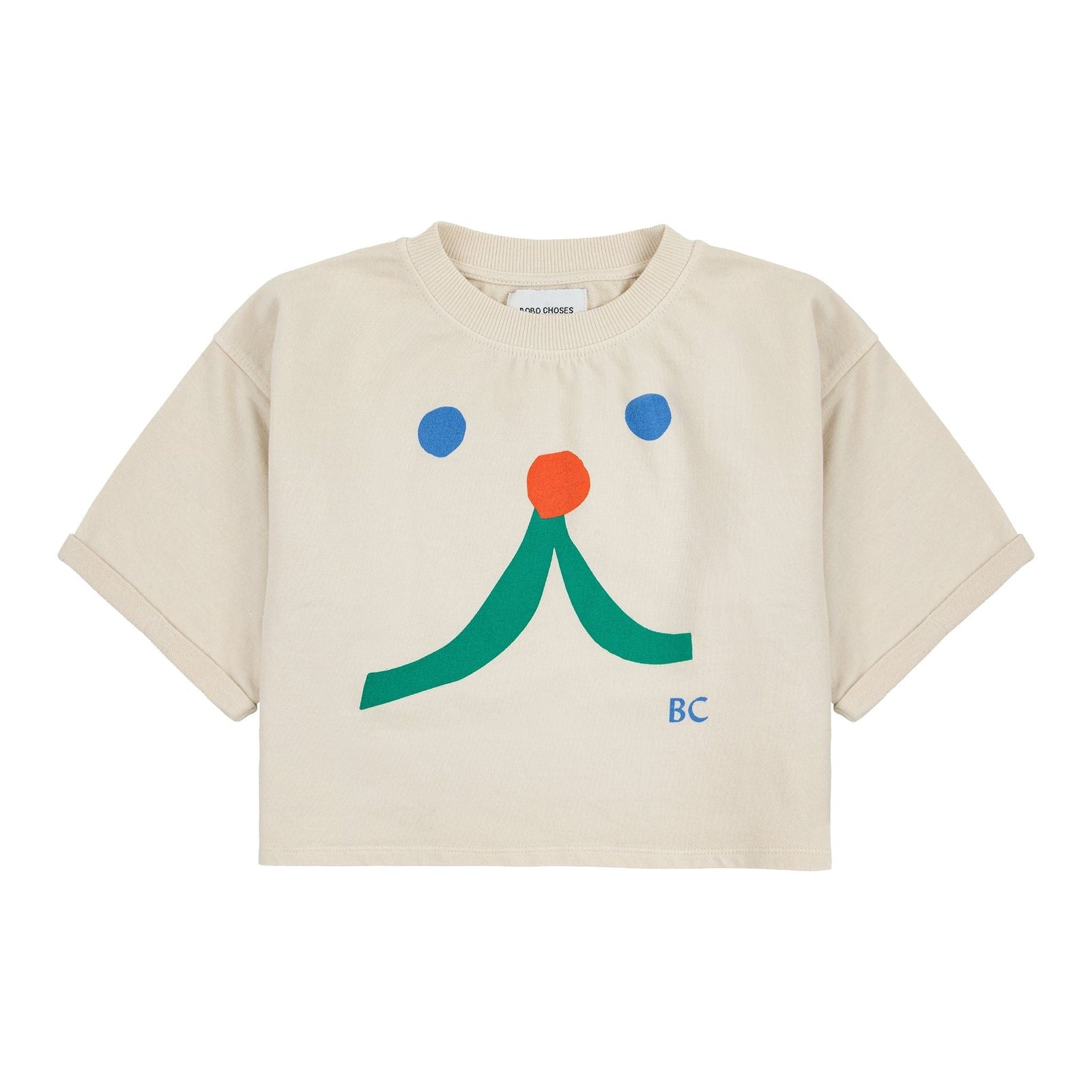 Funny Face Short Sleeve Sweatshirt