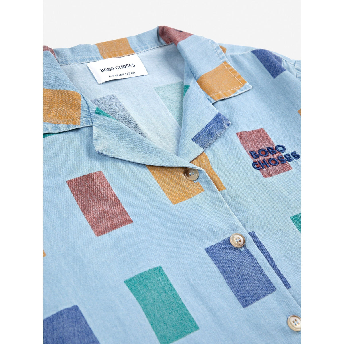 Color Game All Over Light Denim Shirt