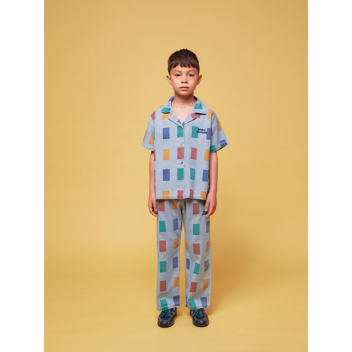 Color Game All Over Light Denim Shirt