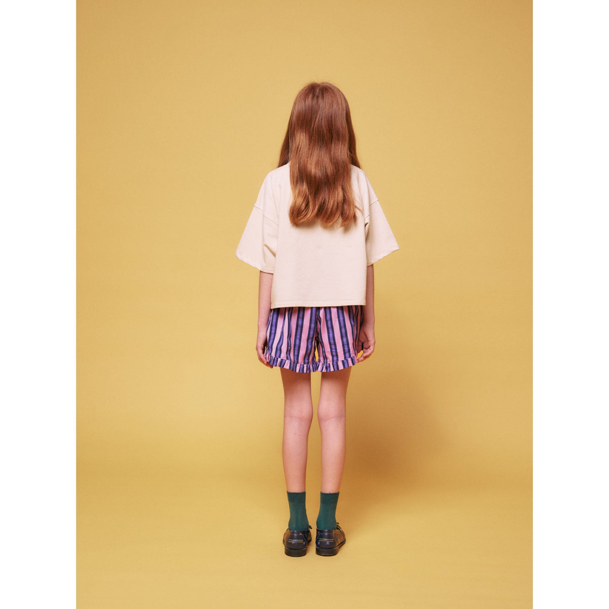 Stripes All Over Ruffle Shorts