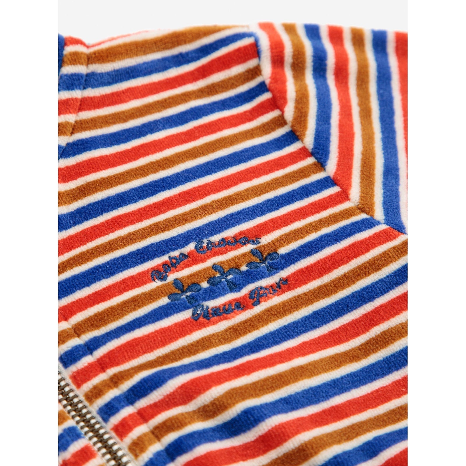 Baby Have Fun Striped Zipped Hoodie