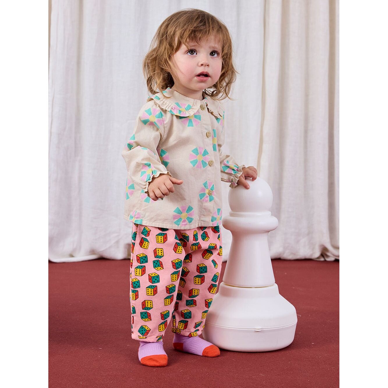 Baby Dices All Over Micro Corduroy Pants