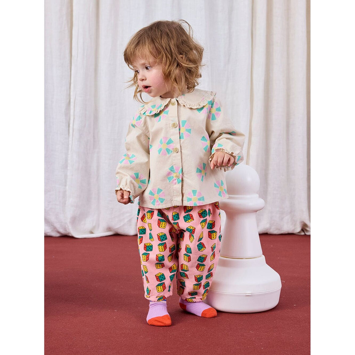 Baby Dices All Over Micro Corduroy Pants