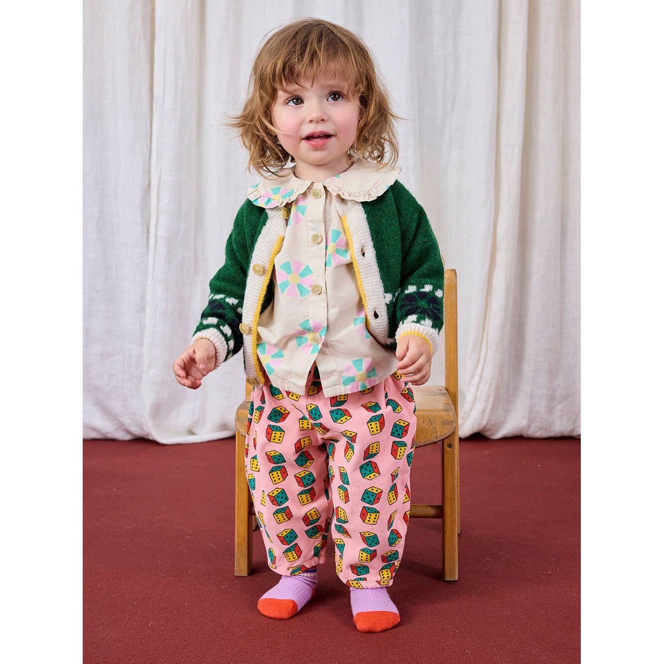 Baby Dices All Over Micro Corduroy Pants