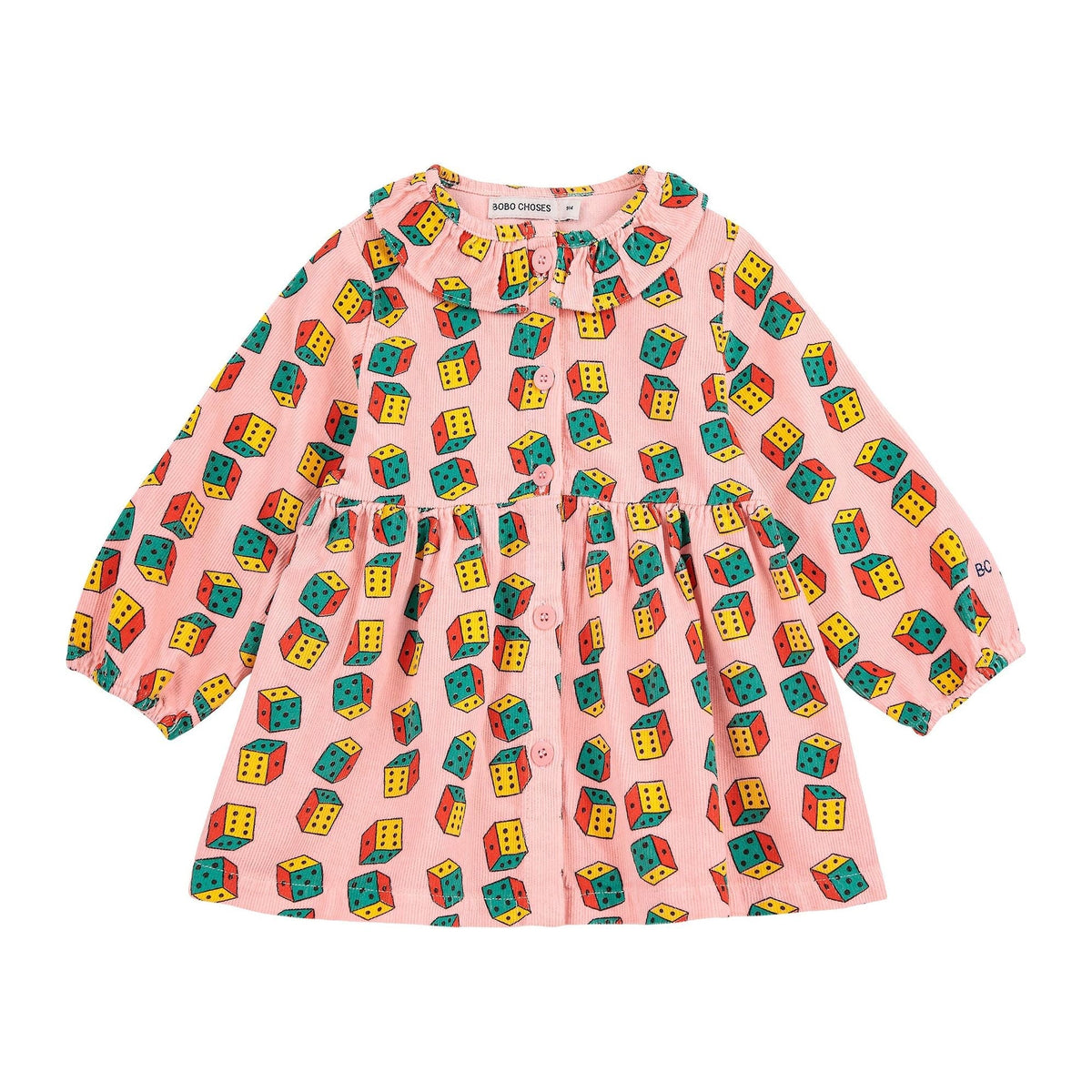Baby Dices All Over Micro Corduroy Dress