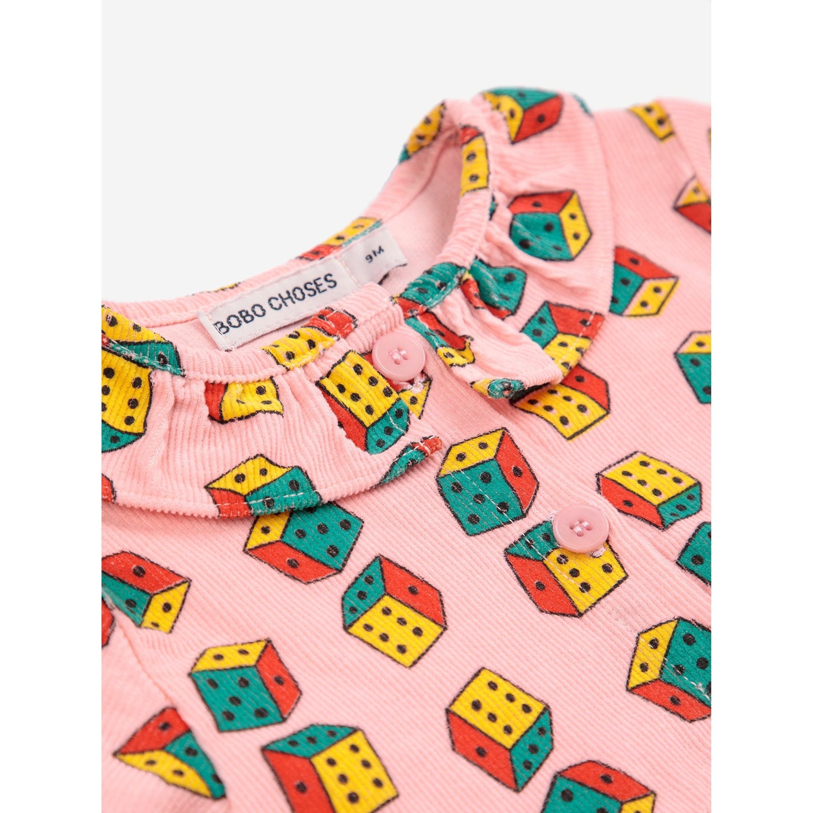 Baby Dices All Over Micro Corduroy Dress
