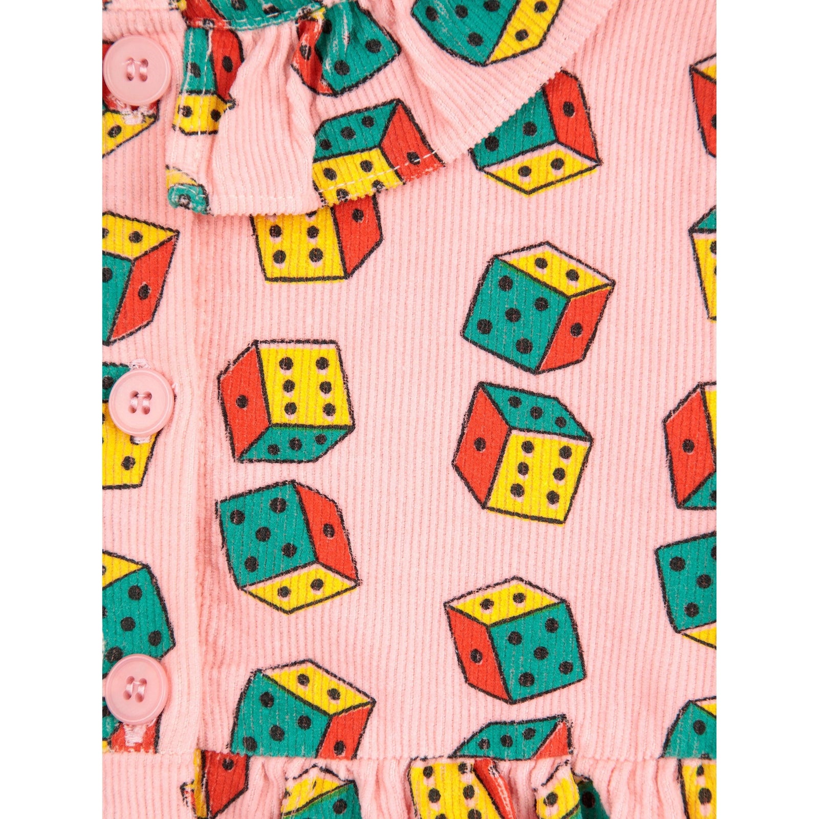 Baby Dices All Over Micro Corduroy Dress