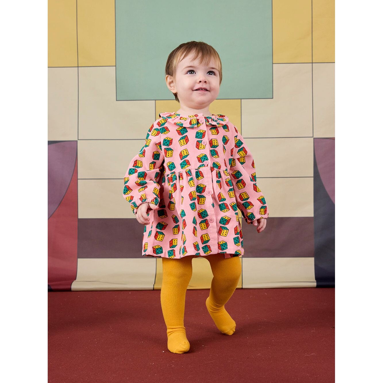 Baby Dices All Over Micro Corduroy Dress