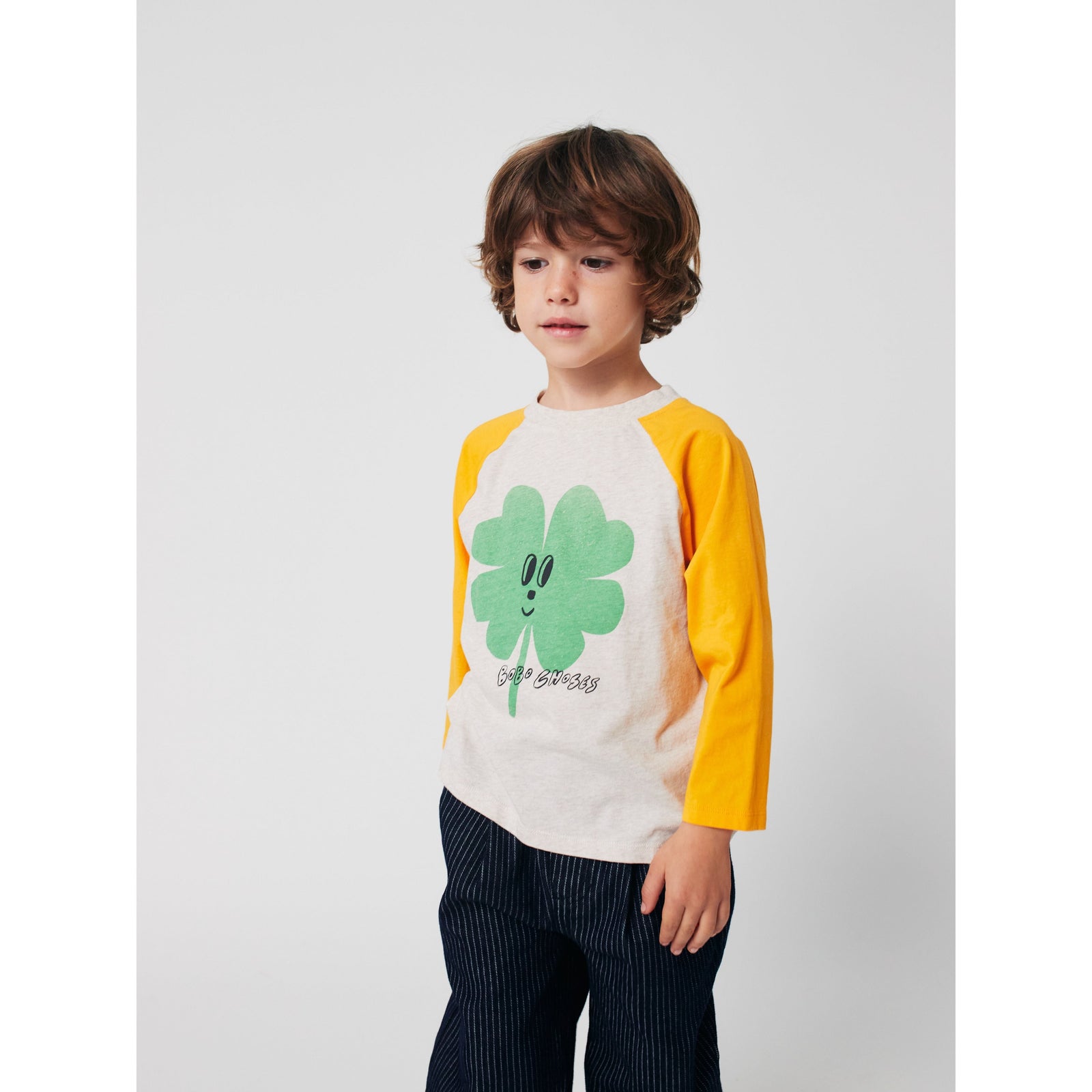 Lucky Clover Ranglan Sleeves T-Shirt