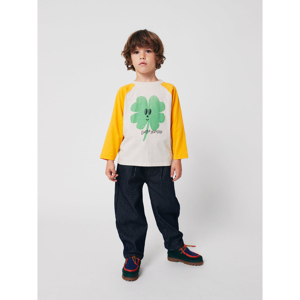 Lucky Clover Ranglan Sleeves T-Shirt