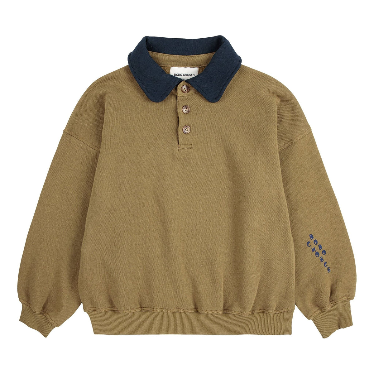 Bobo Choses Polo Sweatshirt - Khaki