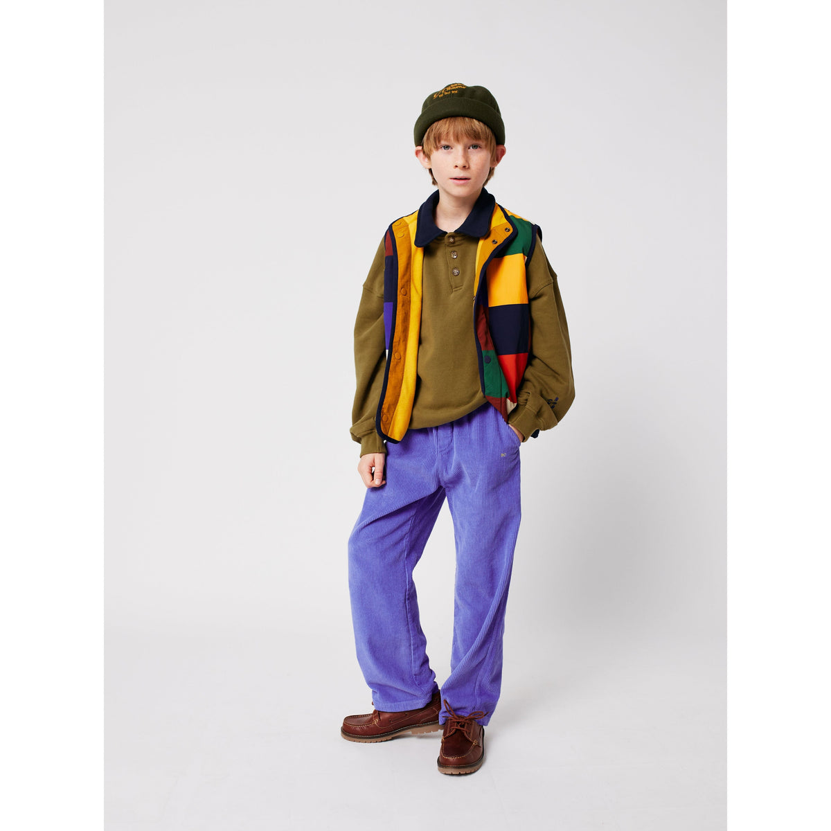 Bobo Choses Polo Sweatshirt - Khaki