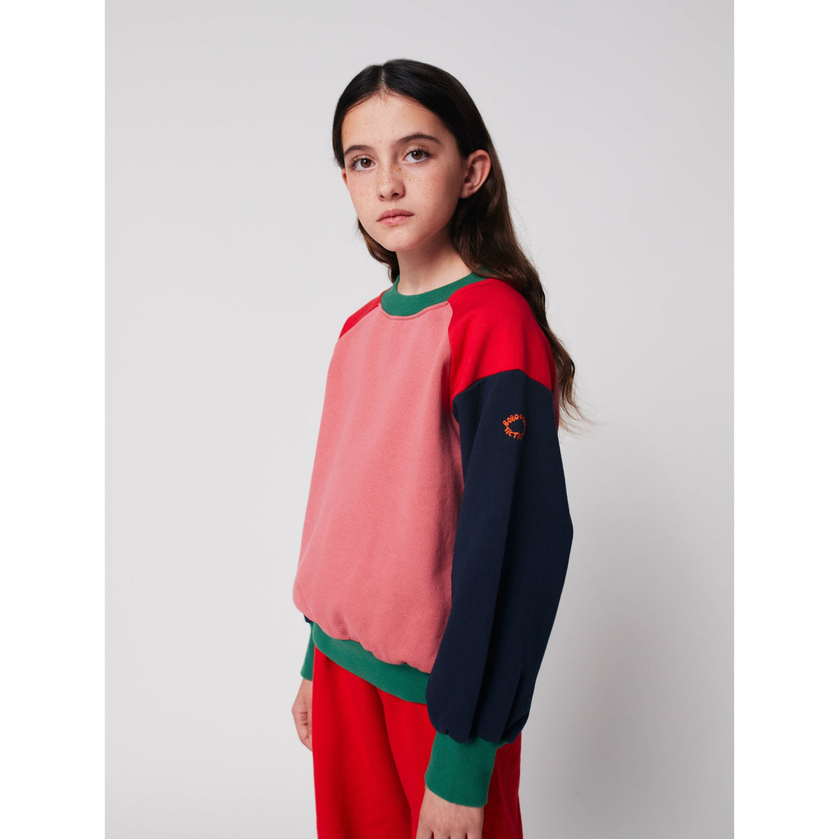 Tic Tac Toe Color Block Sweatshirt