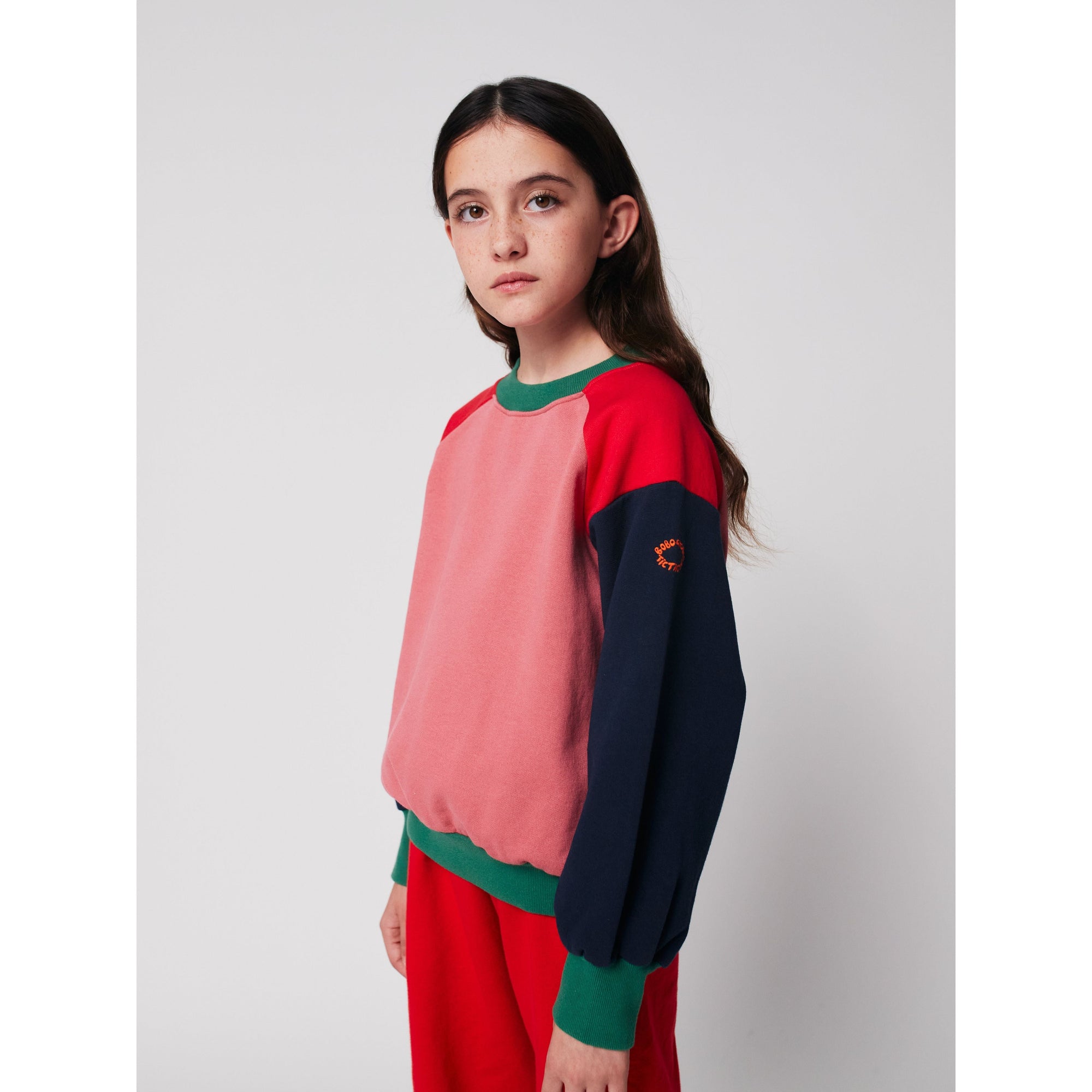 Tic Tac Toe Color Block Sweatshirt