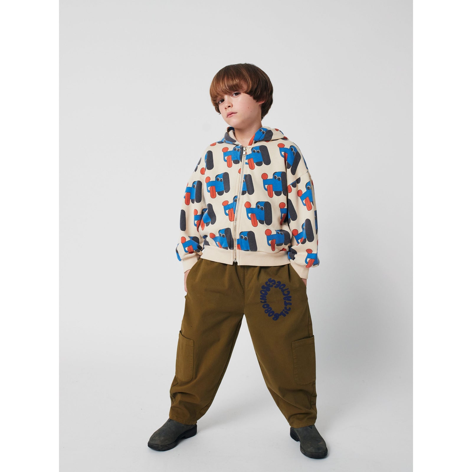 Doggy Mate All Over Zipped Hoodie