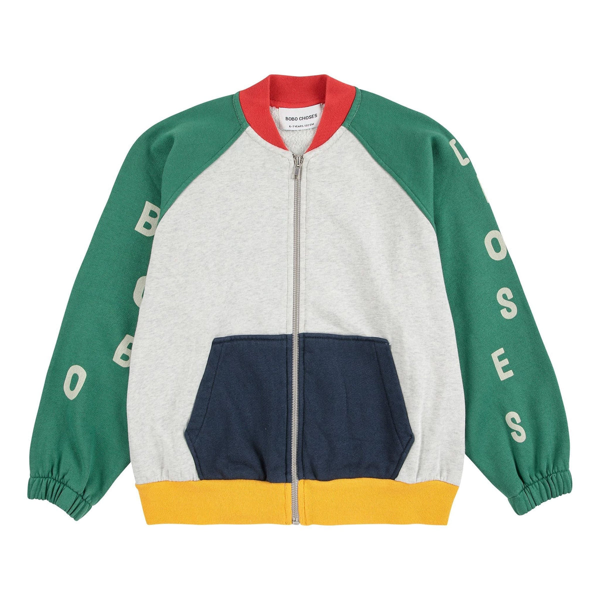 Bobo Choses Color Block Zipped Sweatshirt