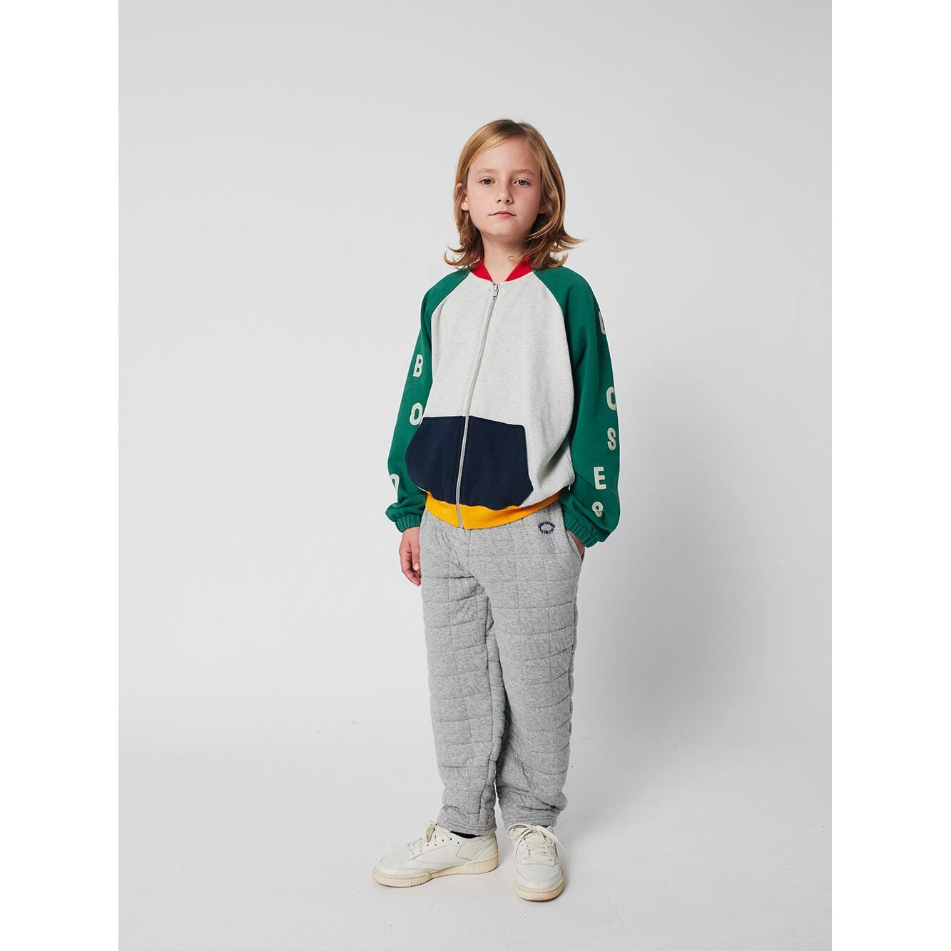 Bobo Choses Color Block Zipped Sweatshirt
