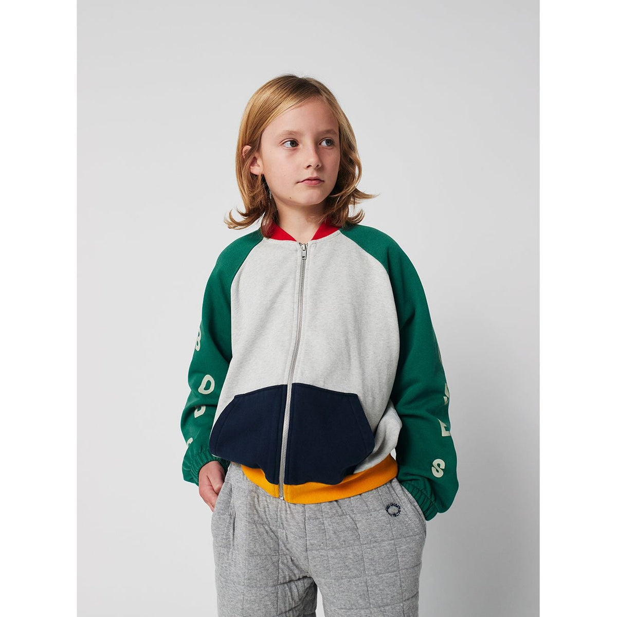 Bobo Choses Color Block Zipped Sweatshirt
