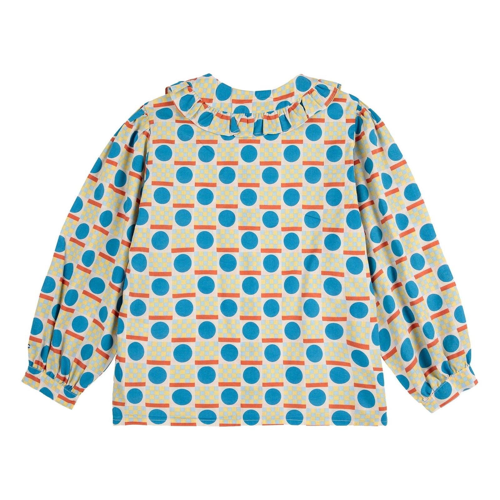 Geometric Scacs All Over Blouse