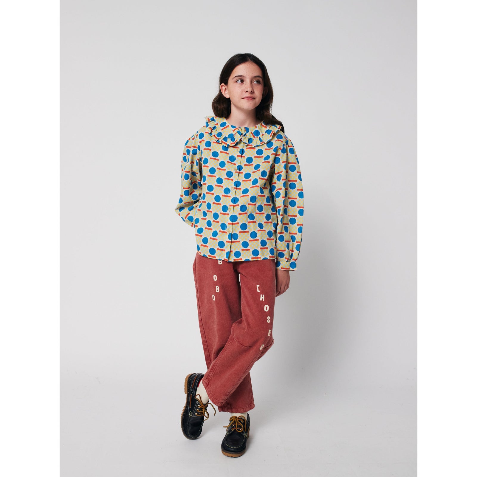 Geometric Scacs All Over Blouse