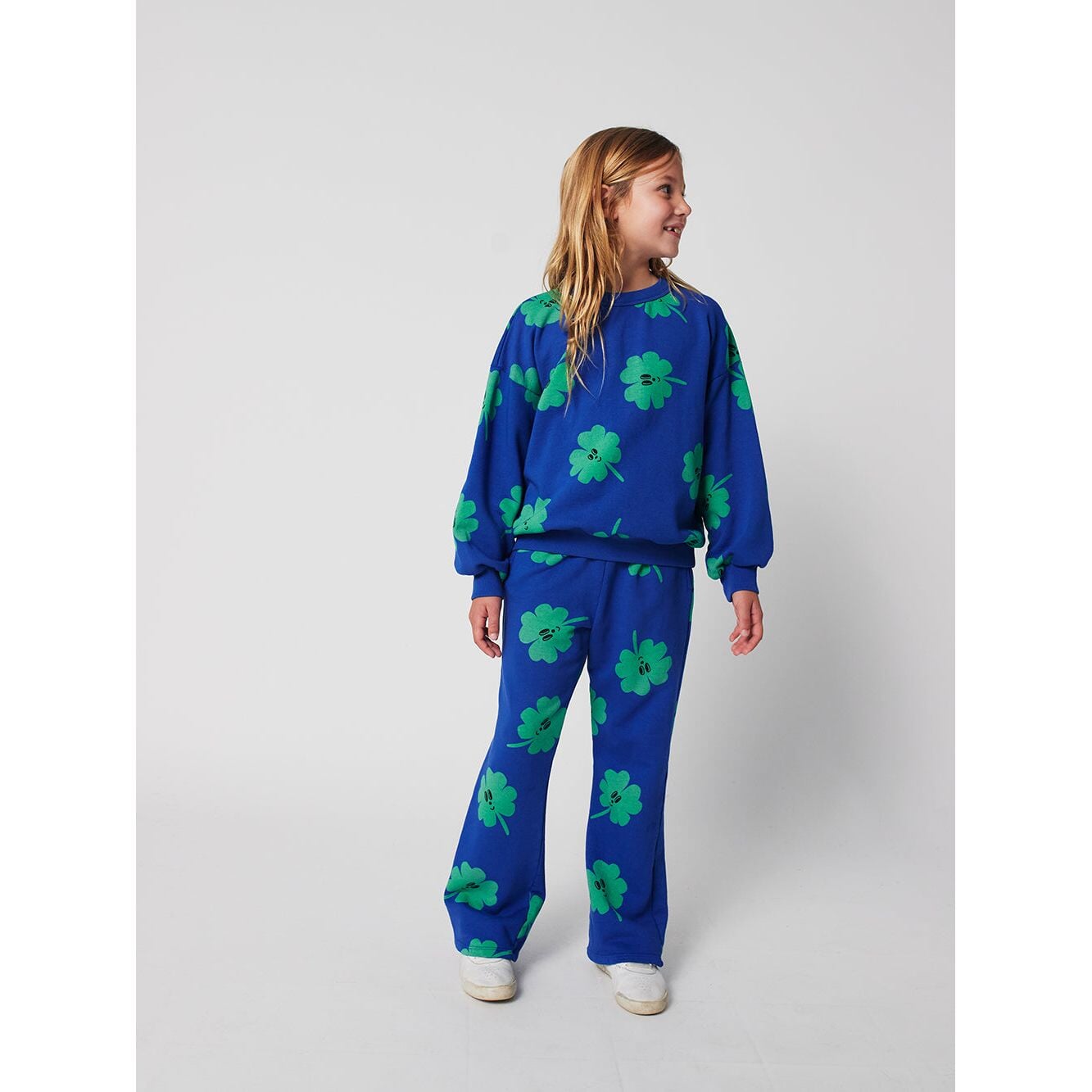 Lucky Clover All Over Flare Jogging Pants