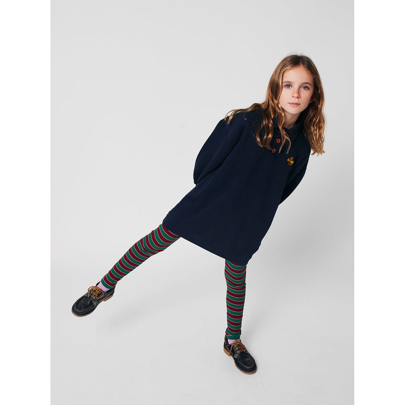Clover Polo Sweatshirt Dress