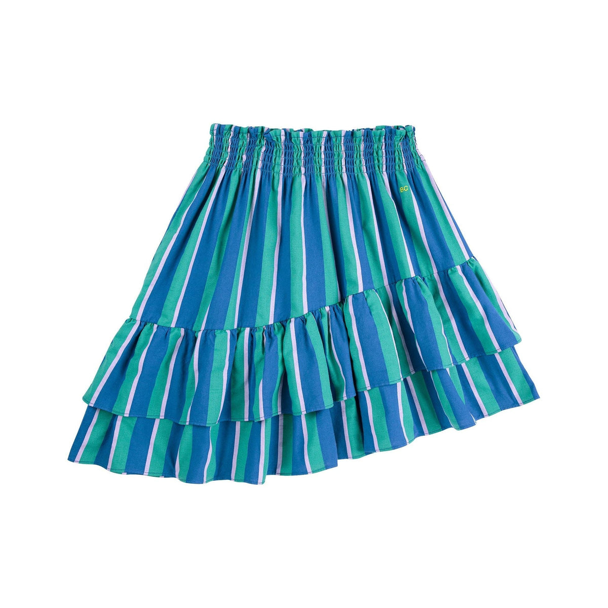 Striped Woven Midi Skirt