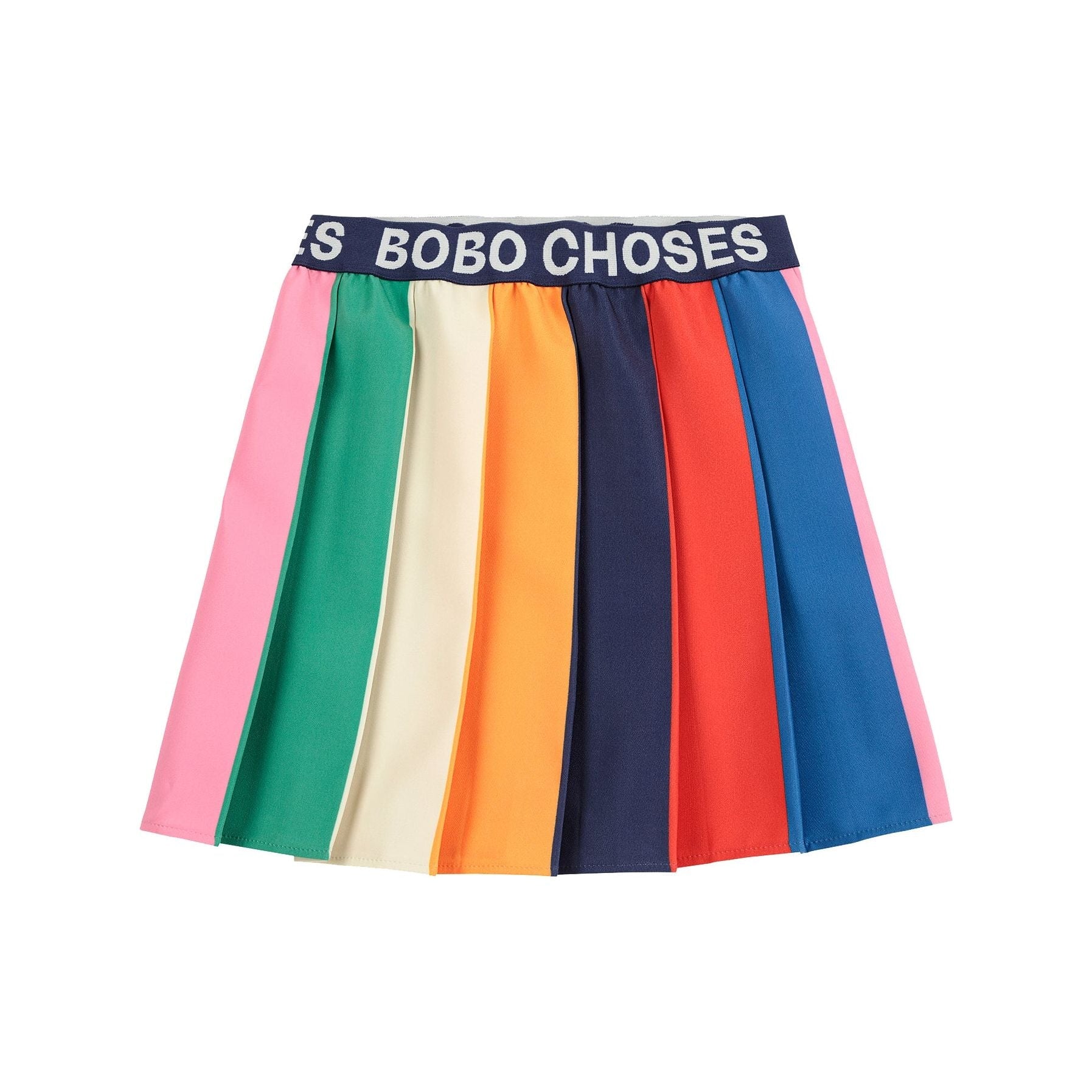 Bobo Color Block Pleated Skirt