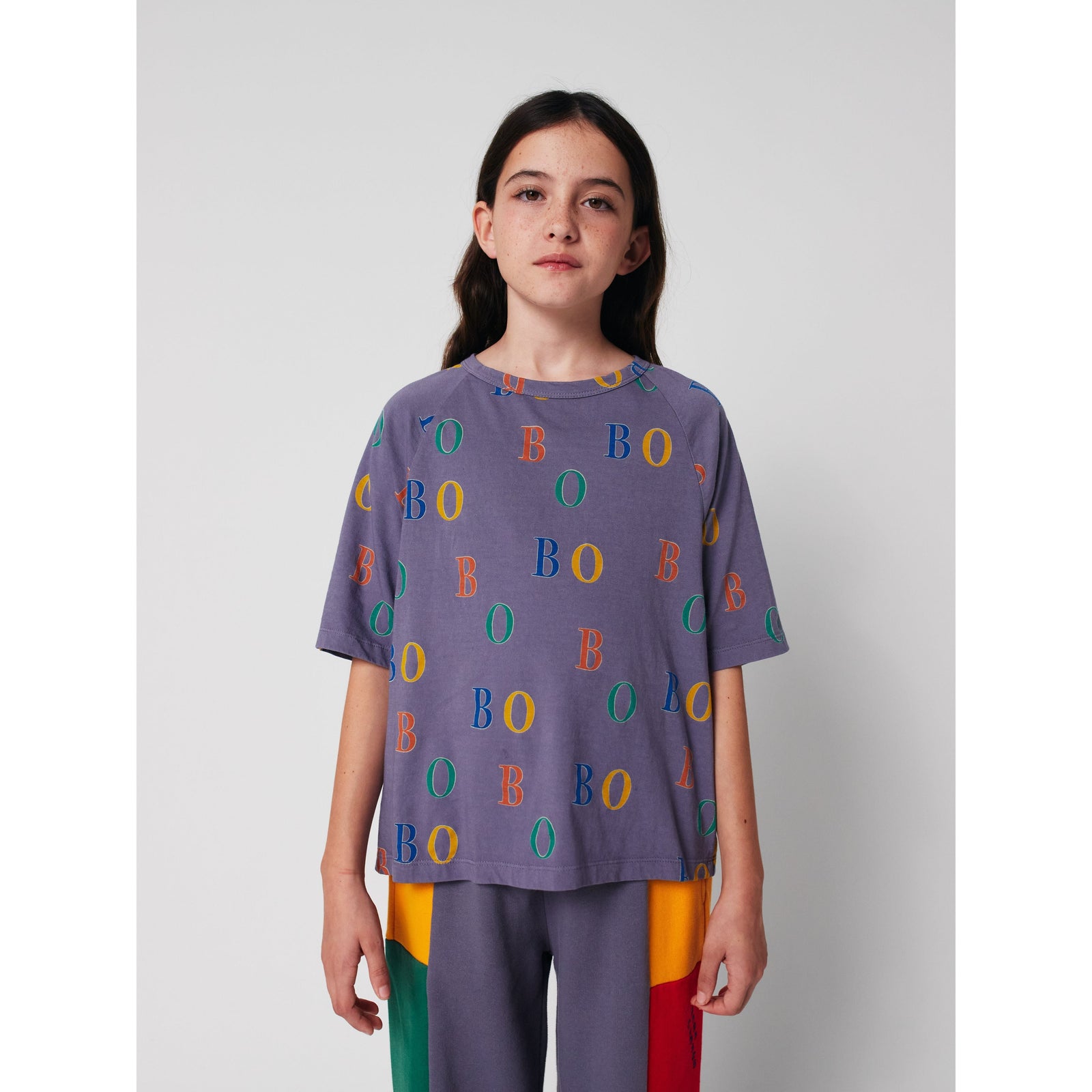 Multicolor Bobo All Over Ranglan T-Shirt