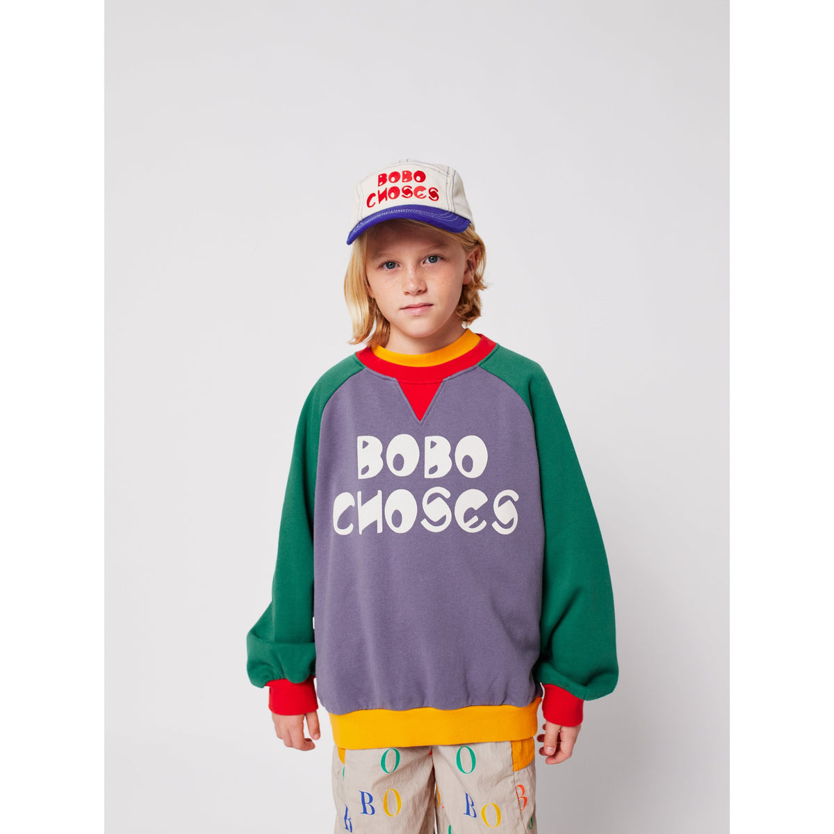 Bobo Choses Color Block Ranglan Sweatshirt