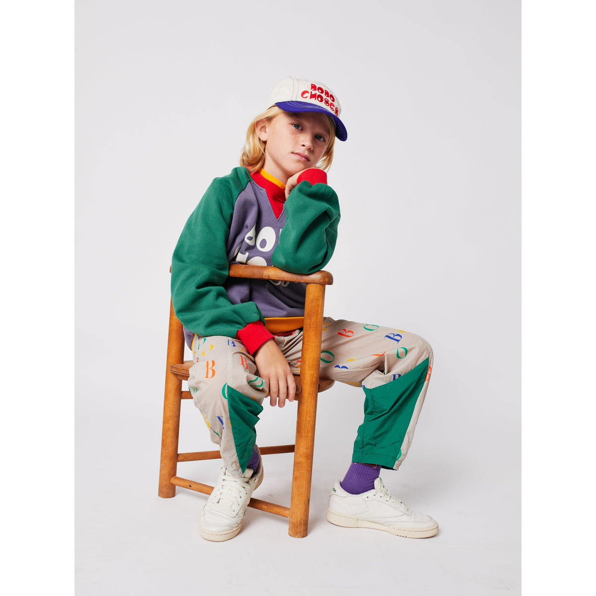 Bobo Choses Color Block Ranglan Sweatshirt