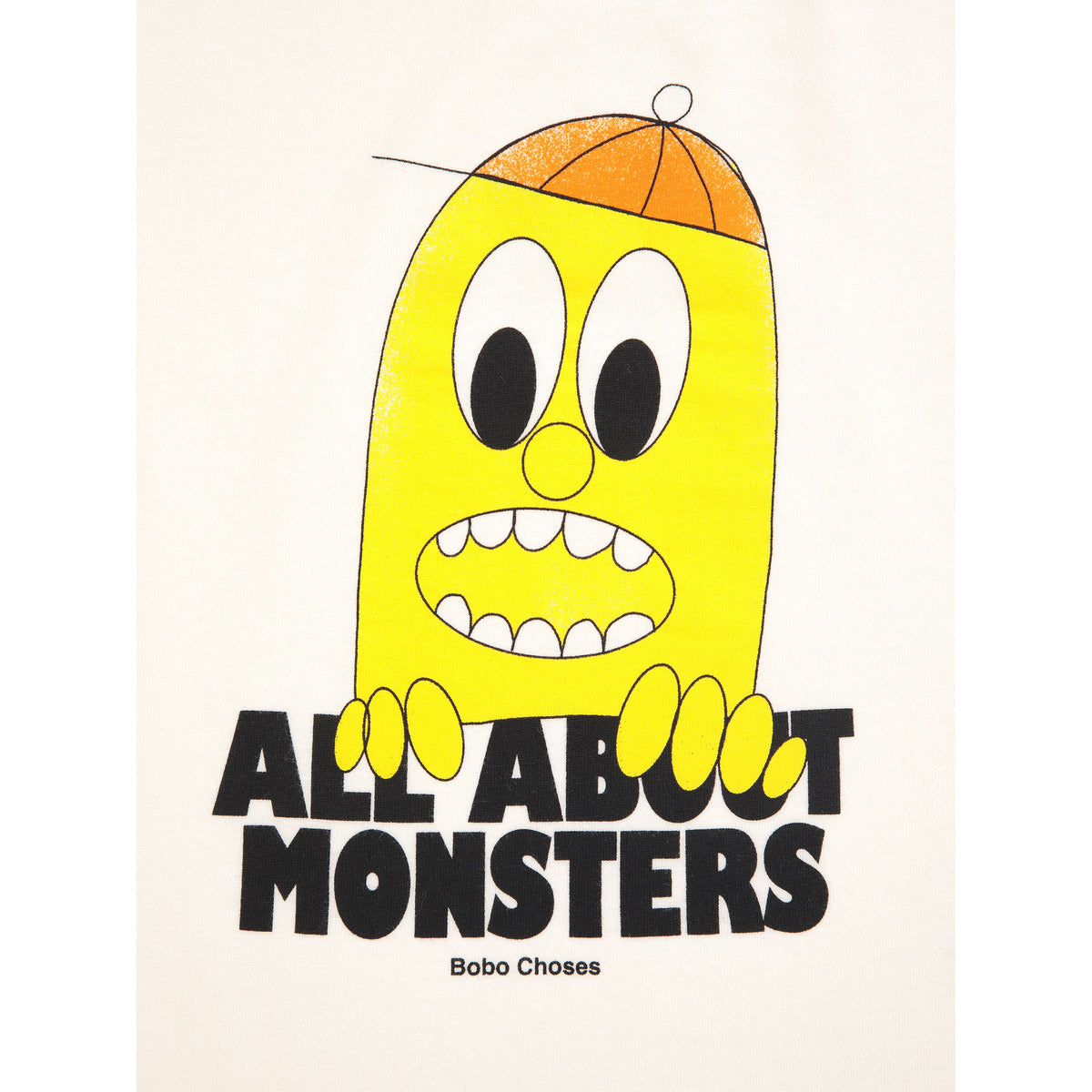 Bobo Choses Bigtooth Lemon T-Shirt, All About Monsters collection, view 2