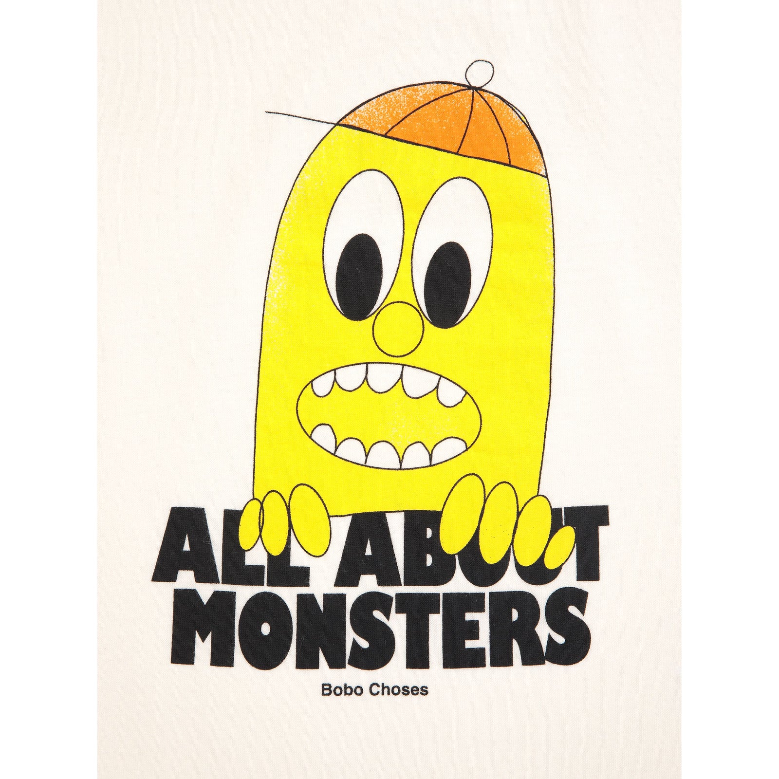 Bobo Choses Bigtooth Lemon T-Shirt, All About Monsters collection, view 2