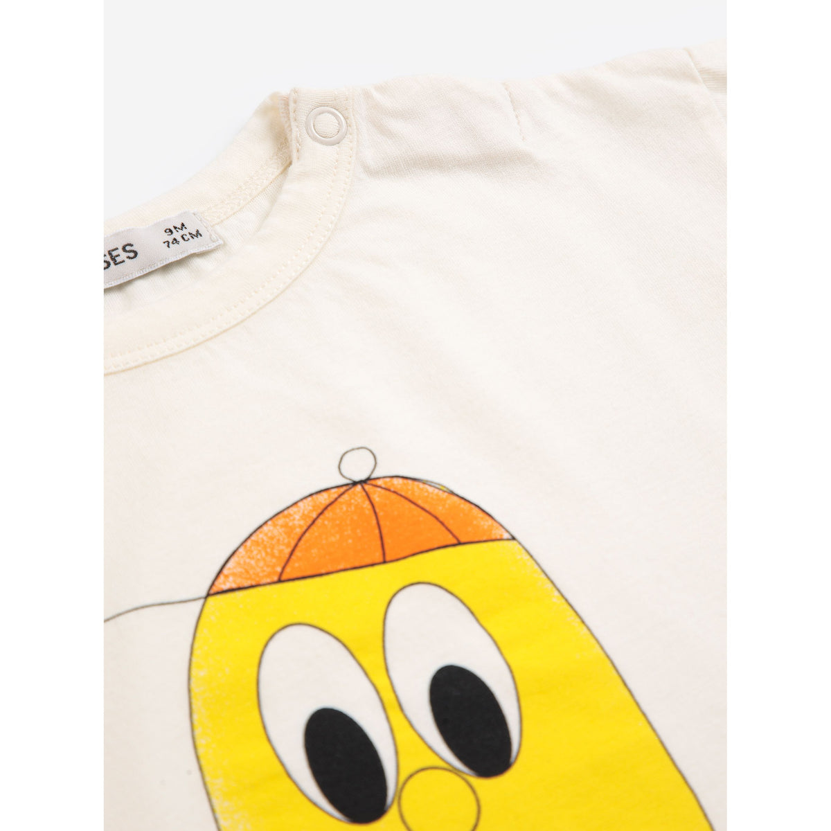 Bobo Choses Bigtooth Lemon T-Shirt, All About Monsters collection, view 3