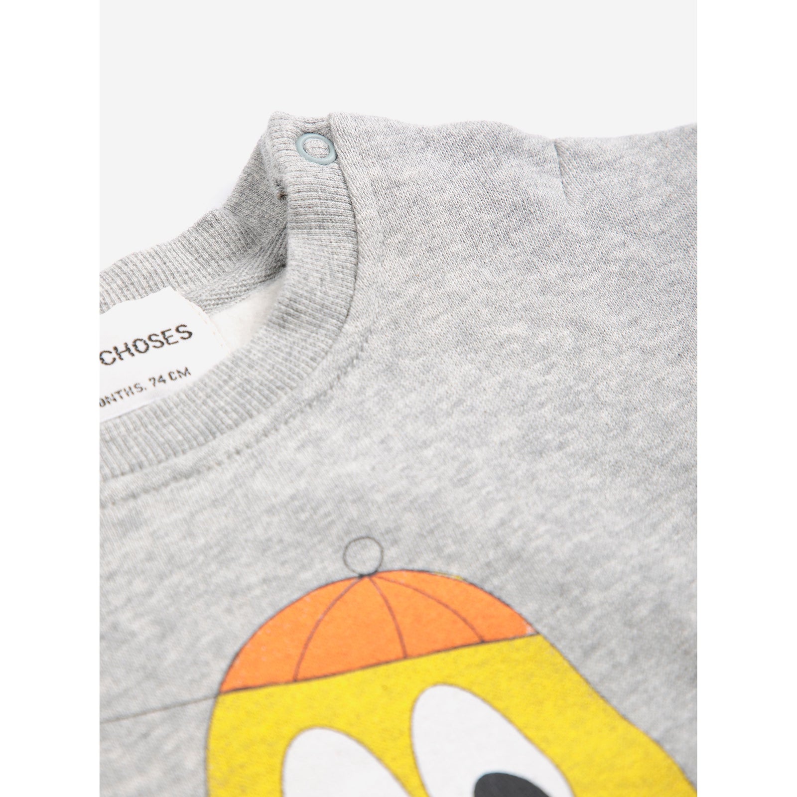 Bobo Choses Bigtooth Lemon Sweatshirt, All About Monsters collection, view 4