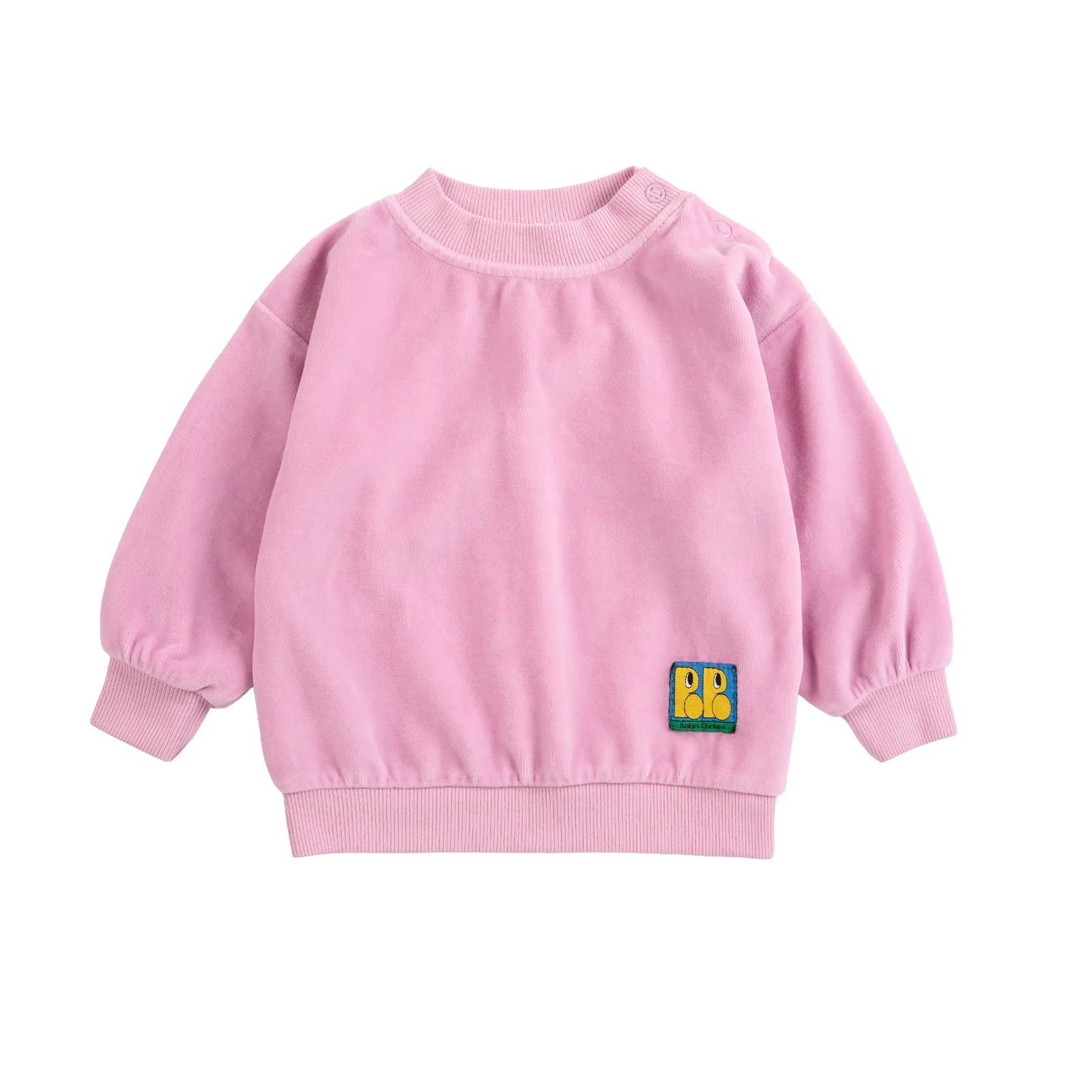 Bobo Choses Booo Bo Choses Tag Velvet Sweatshirt, All About Monsters collection