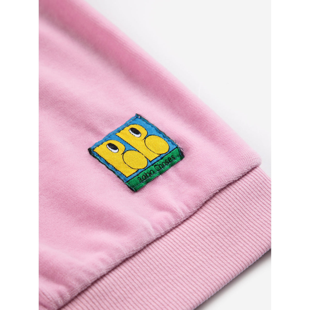 Bobo Choses Booo Bo Choses Tag Velvet Sweatshirt, All About Monsters collection, view 4