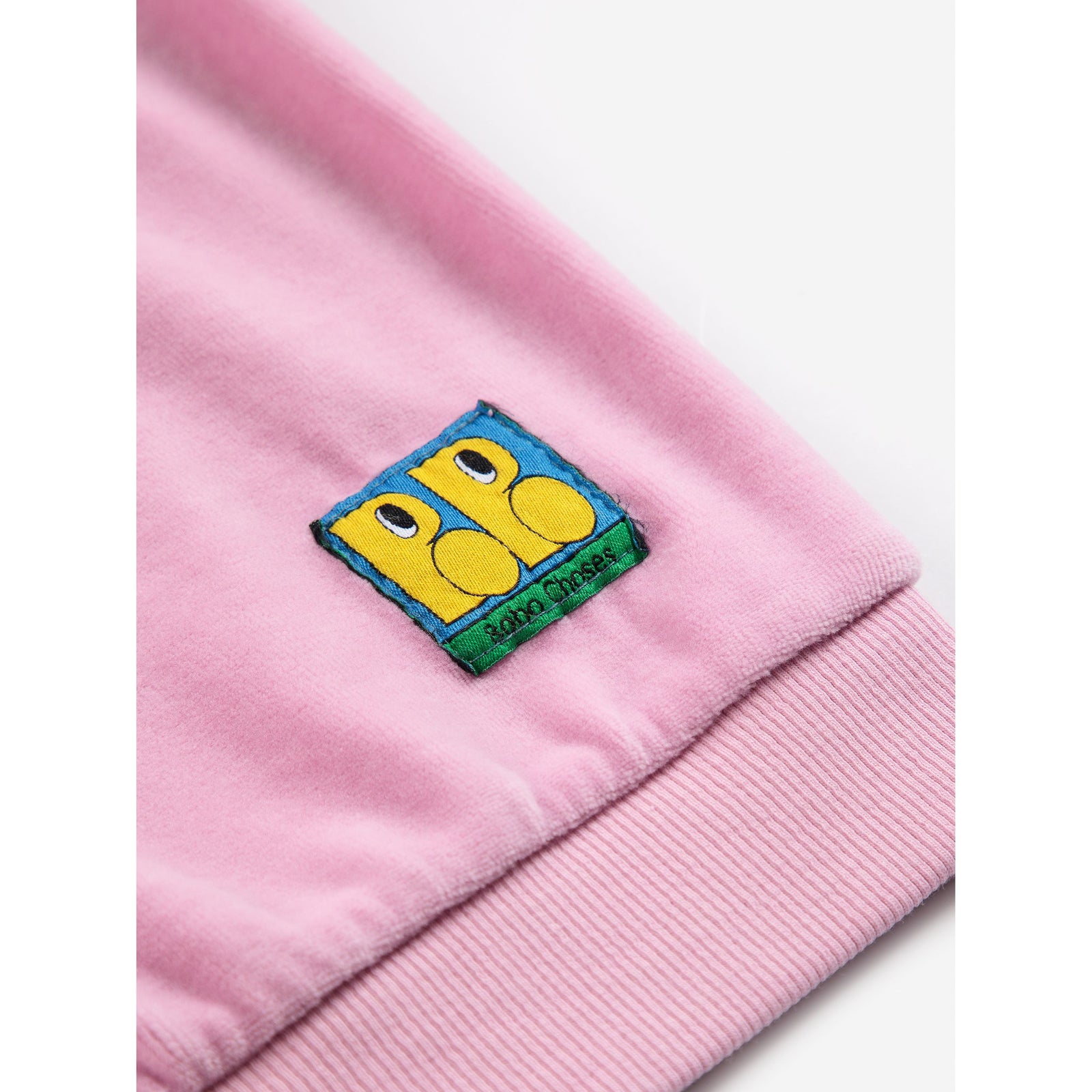 Bobo Choses Booo Bo Choses Tag Velvet Sweatshirt, All About Monsters collection, view 4