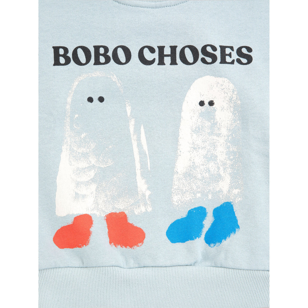 Bobo Choses Booty Ghosts Sweatshirt, All About Monsters collection, view 3