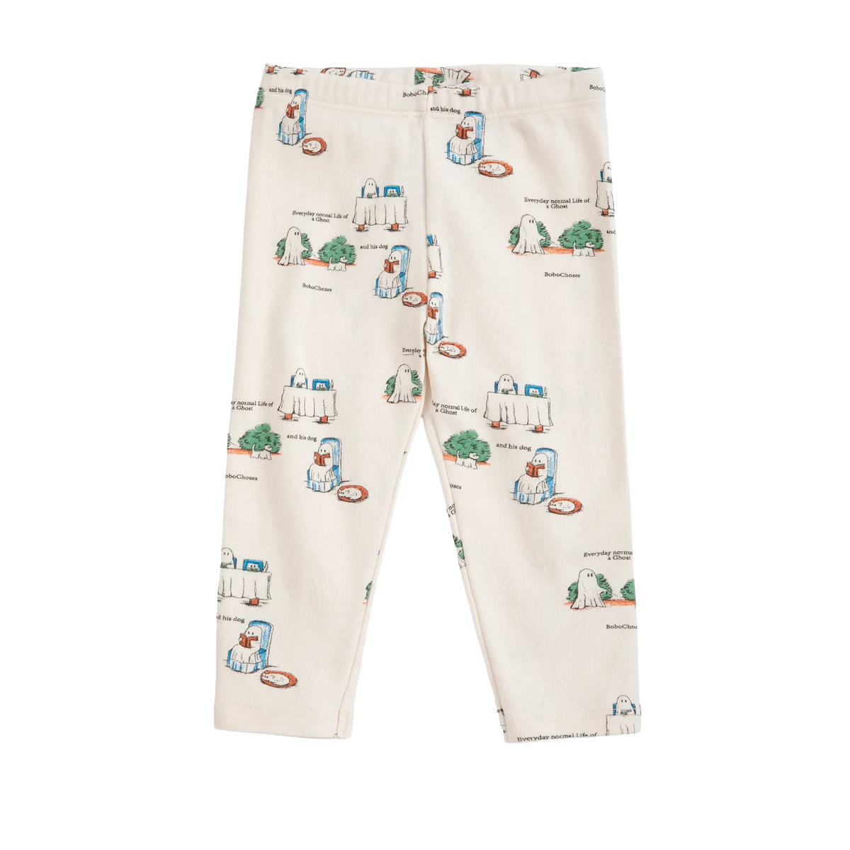 Bobo Choses Everyday Ghosts All Over Leggings, All About Monsters collection