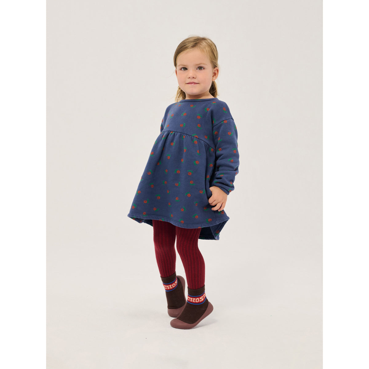 Stamp Bloom All Over Fleece Dress